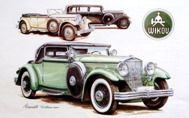 Vaclav Zapadlik 经典复古老爷车水彩插画