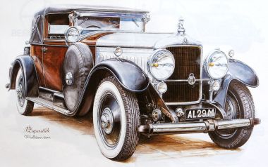 Vaclav Zapadlik 手绘经典复古豪华老爷车艺术插画