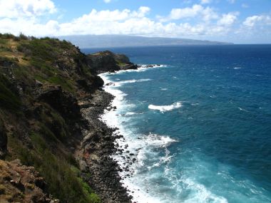夏威夷卡帕鲁阿海岸热带海景