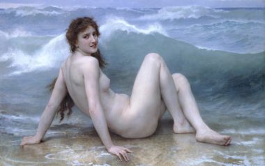 威廉·阿道夫·布格罗 名作《海浪》古典人体油画