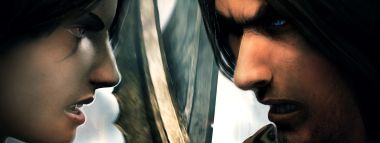 Fantasy Action Game Characters Sword Confrontation Wallpaper