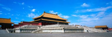 北京故宫紫禁城太和殿全景风光
