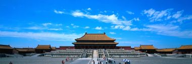 Beijing Forbidden City Taihe Palace Sunny Panorama