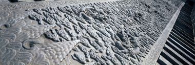 Beijing Forbidden City Dragon Pattern Stone Relief