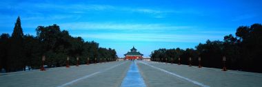 Beijing Temple Of Heaven Danbi Bridge Clear Sky Scenery