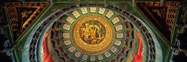 Beijing Forbidden City Golden Dragon Caisson Ceiling