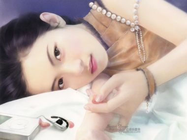 Chen Shu Fen Sweet Days Series Lying Girl Watercolor Illustration