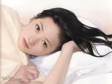 Chen Shufen Sweet Days Series Lying Young Girl Watercolor Illustration