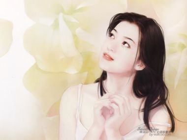 陈淑芬 Sweet Days 系列 温柔少女淡彩插画
