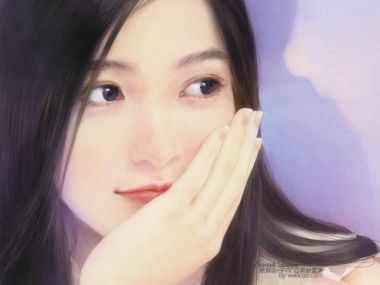 陈淑芬Sweet Days系列 温柔少女肖像插画