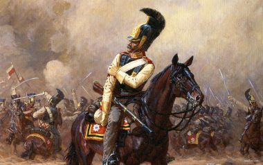 Averyanov Alexander War Art 01 Detail Cavalry Charging Oil Painting