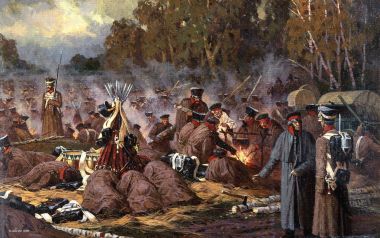 War Art 02 By Averyanov Alexander 19th Century Russian Army Battlefield Painting