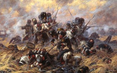 War Art 03 By Averyanov Alexander Napoleon Guards Battle Painting