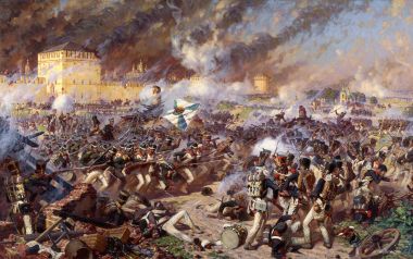 War Art 04 By Averyanov Alexander Napoleonic War Battle Oil Painting