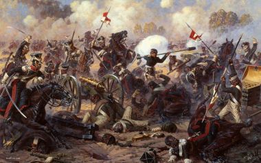 War Art 14 By Averyanov Alexander Battle Scene Oil Painting