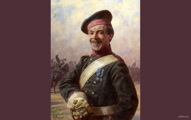 War Art 23 By Averyanov Alexander Cavalry Officer Portrait