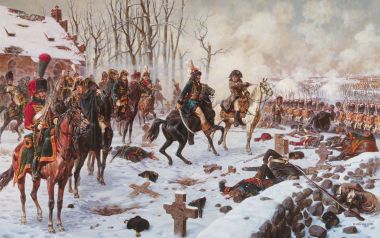 War Art 24 By Averyanov Alexander Napoleon Snow Battle Oil Painting