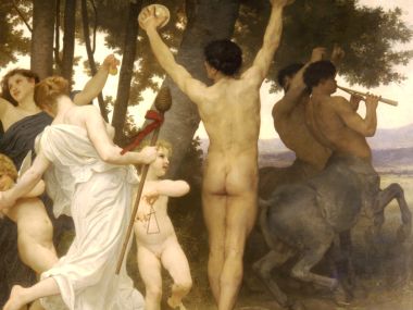 William Bouguereau The Youth Of Bacchus Right Partial Oil Painting