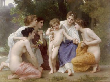 William Bouguereau Ladmiration Neoclassical Oil Painting
