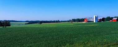 North America Rural Farm Summer Panoramic Scenery