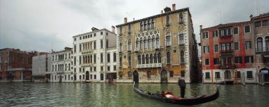 Italy Venice Grand Canal Gondola Scenery