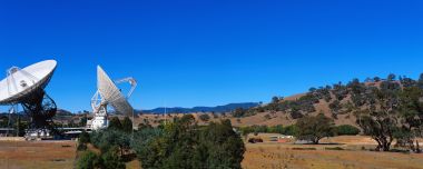 Radio Telescope Observatory Australia Panoramic Landscape