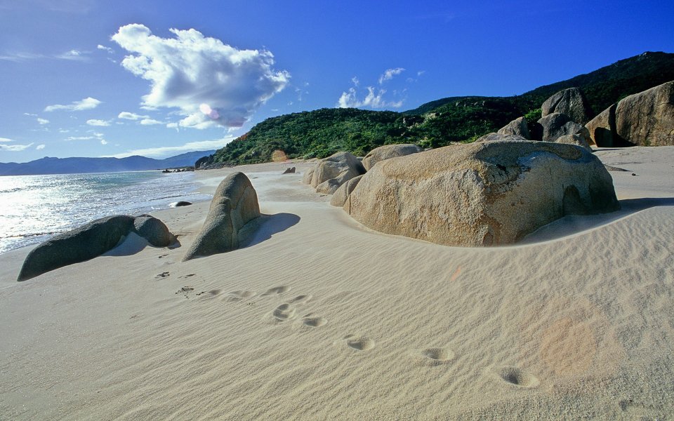 Beach at Yalong Bay, in Sanya, China