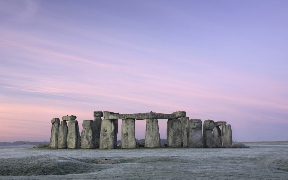 Britain, Stonehenge at Dawn, Wiltshire, England