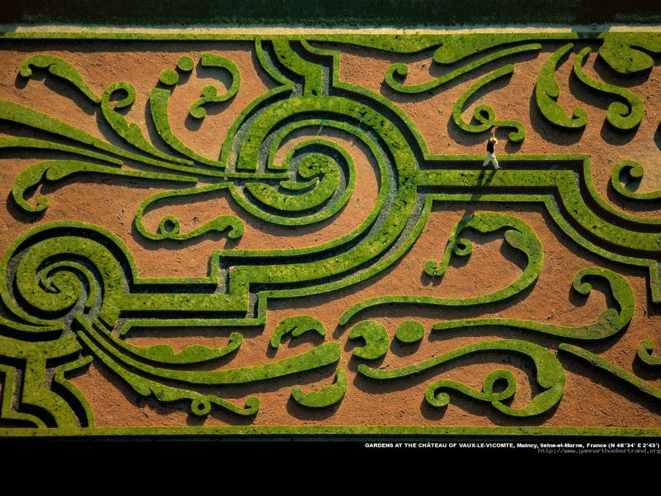 Gardens at the Chateau of Vaux-le-Vicomte, Maincy, Seine-et-Marne, France