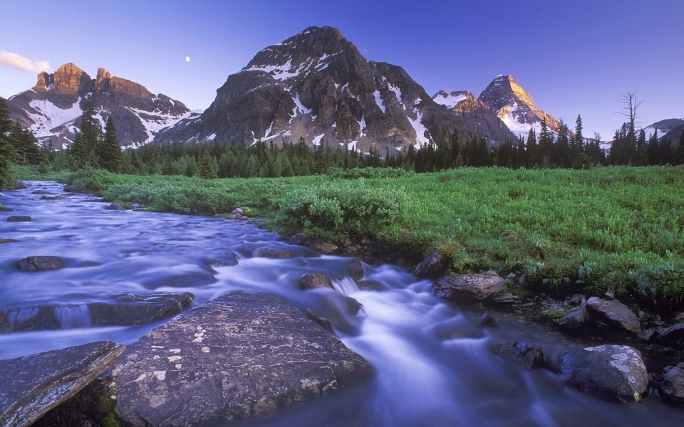 Magog Creek and Naiset Point, Mount Assiniboine Provincial Park,British Columbia, Canada