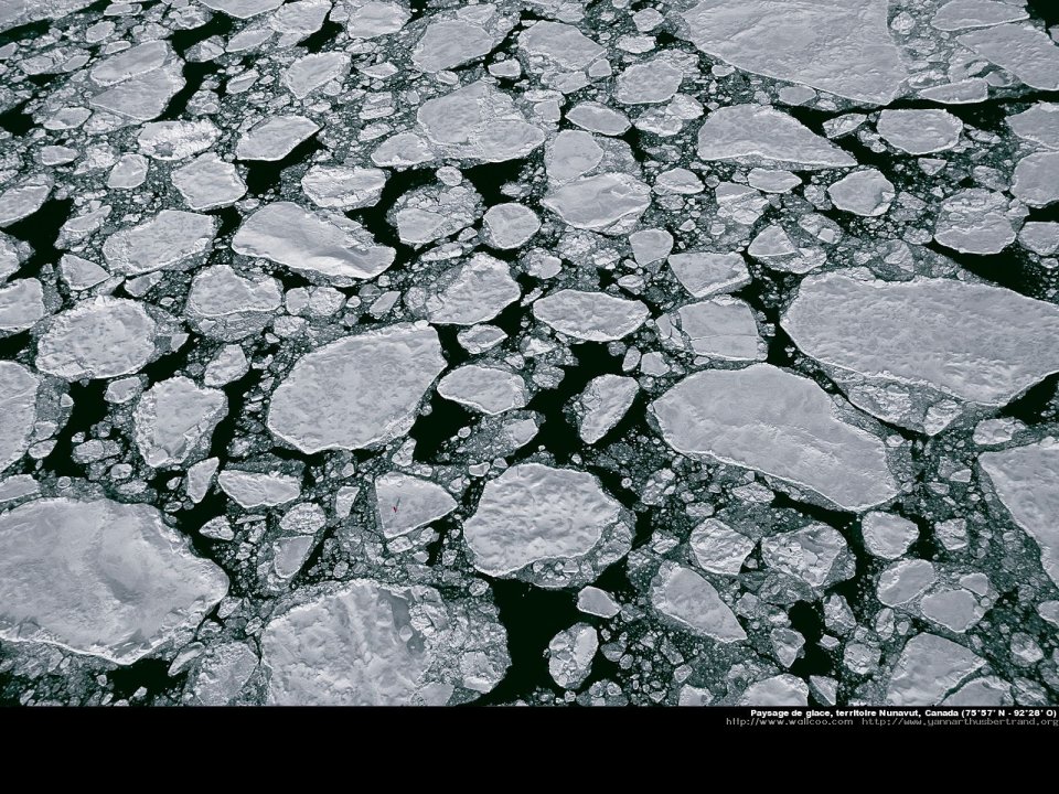 Nunavut territory, landscape of ice, Canada