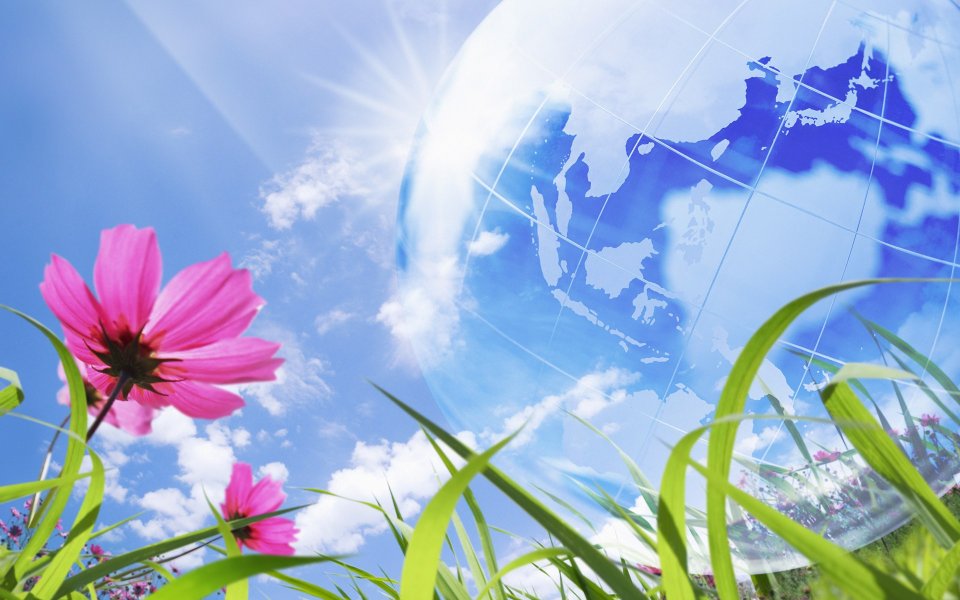Photo manipulation of 01_Earth Flower 007_City_in_Future