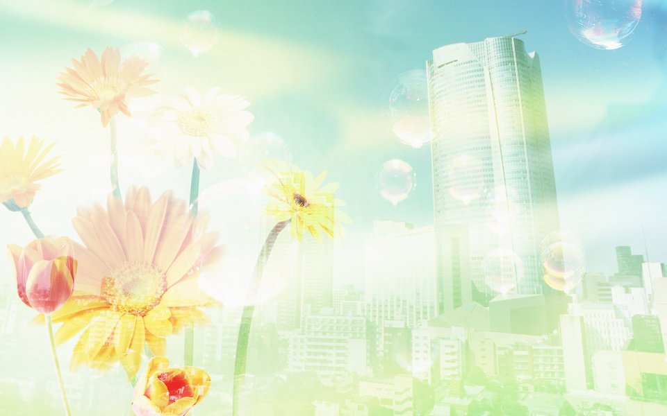 Photo manipulation of 01_Flower City 069_City_in_Future
