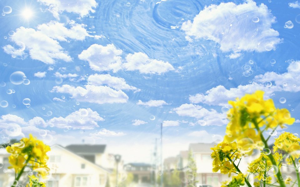Photo manipulation of 01_Flower City sky 124_City_in_Future