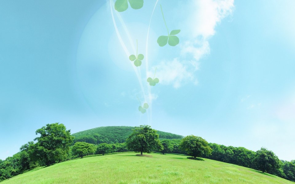 Photo manipulation of 01_Green and Sky 080_Greeny_Nature