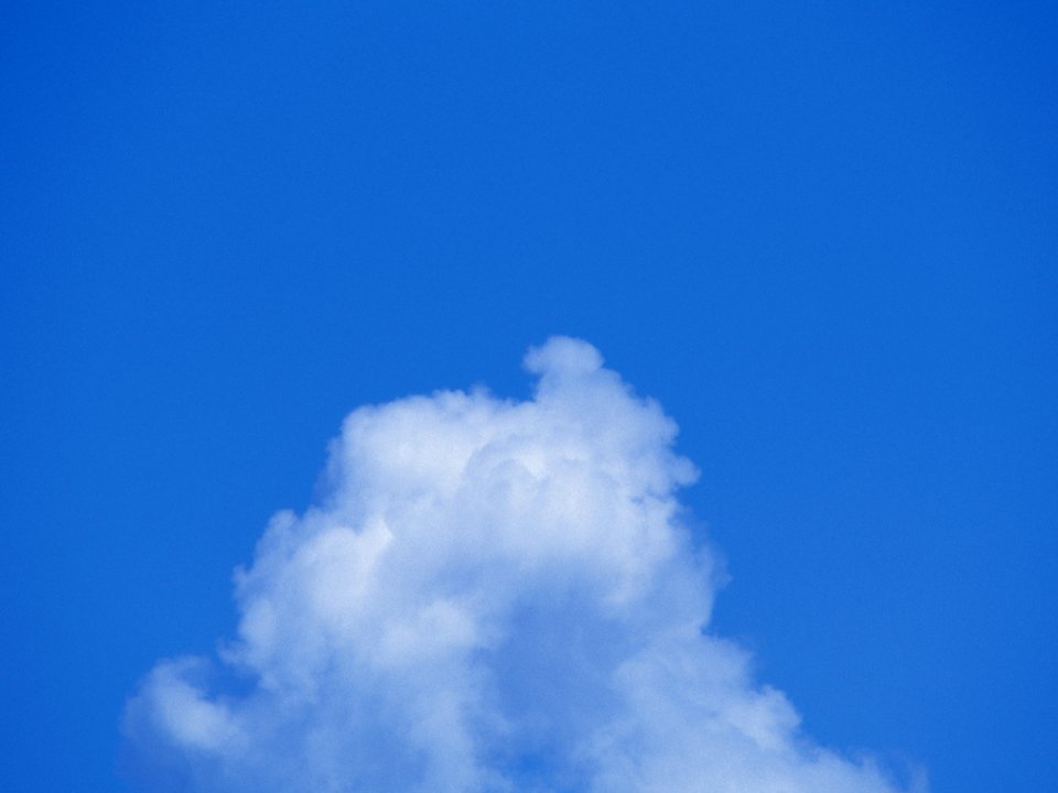 蓝天白云自然景观