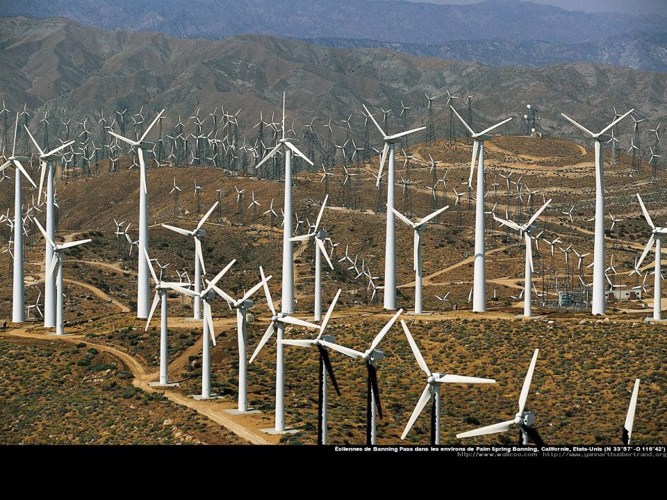 Windmills of Banning Pass, near Palm Springs, California, United States