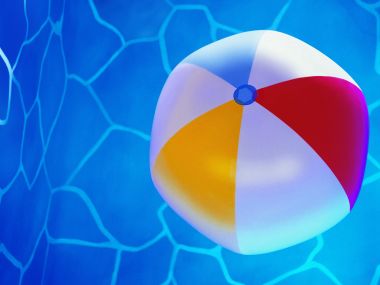 Beach Ball In Pool
