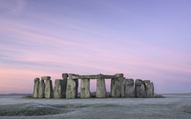 Britain, Stonehenge at Dawn, Wiltshire, England