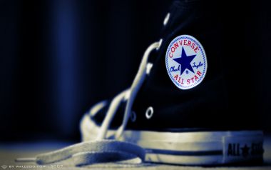 Converse经典All Star帆布鞋特写