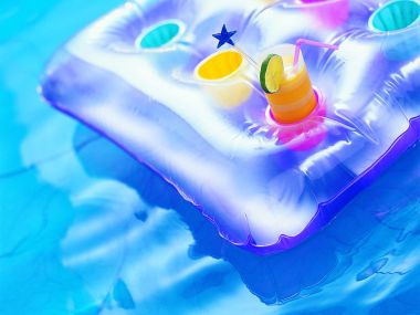Inflatable Mat On Pool