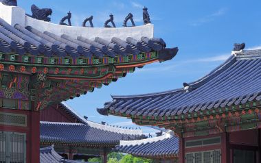 Palace Rooftops In Gyeongbokgung Korea
