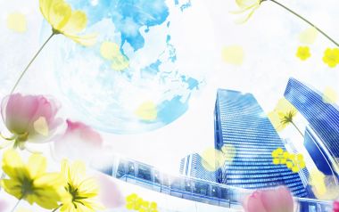 Photo manipulation of 01_Flower City 111_nature_and_city