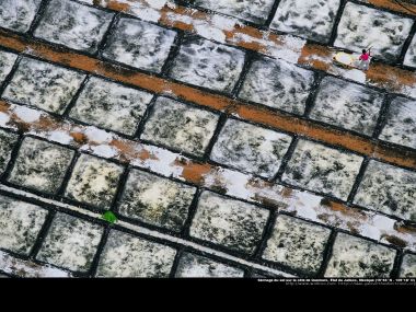 Salt drying on the coast of Quemaro, Jalisco, Mexico