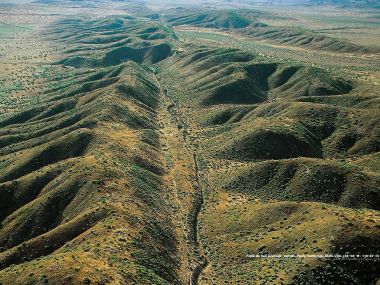 San Andreas fault, Carrizo Plain, California, United States