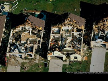 Tornado damage in Osceola county, Florida, United States