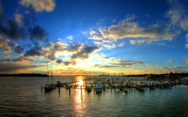 Wallcoo Com Sunsets Sunrises Larchmont Bridge 2