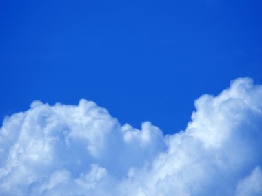 蓝天白云自然风光