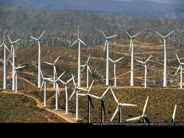 Windmills of Banning Pass, near Palm Springs, California, United States