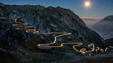 Tremola Road Switzerland Night View